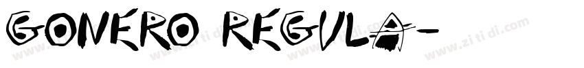 Gonero Regula字体转换